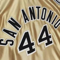 75Th Anniversary Gold Swingman George Gervin San Antonio Spurs 1977-78 Jersey