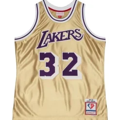 75Th Anniversary Gold Swingman Magic Johnson Los Angeles Lakers 1984-85 Jersey