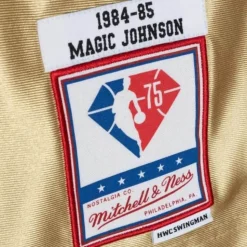 75Th Anniversary Gold Swingman Magic Johnson Los Angeles Lakers 1984-85 Jersey