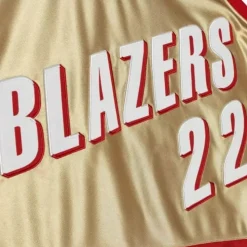 75Th Anniversary Gold Swingman Clyde Drexler Portland Trail Blazers 1991-92 Jersey
