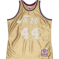 75Th Anniversary Gold Swingman Pete Maravich Utah Jazz 1974-75 Jersey