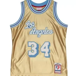75Th Anniversary Gold Swingman Shaquille O'Neal Los Angeles Lakers 1996-97 Jersey