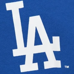 There And Back Fleece Crew Current Logo Los Angeles Dodgers