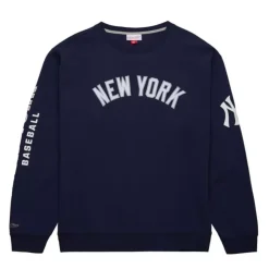 There And Back Fleece Crew Current Logo New York Yankees