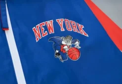 Throw It Back Full Zip Windbreaker New York Knicks