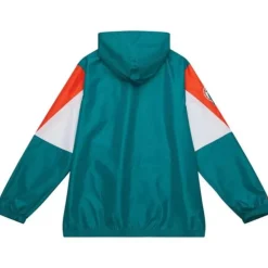 Throw It Back Full Zip Windbreaker Miami Dolphins