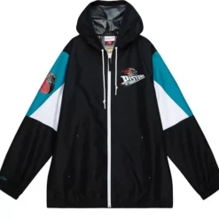 Throw It Back Full Zip Windbreaker Detroit Pistons