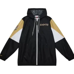 Throw It Back Full Zip Windbreaker New Orleans Saints
