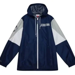 Throw It Back Full Zip Windbreaker Georgetown University