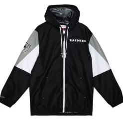 Throw It Back Full Zip Windbreaker Oakland Raiders