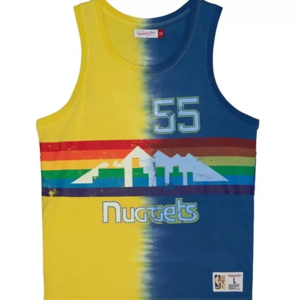 Tie Dye Cotton N&N Tank Denver Nuggets Dikembe Mutombo