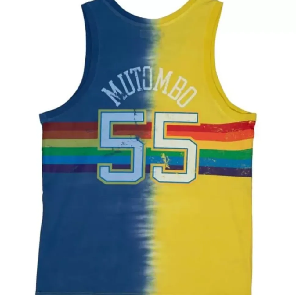 Tie Dye Cotton N&N Tank Denver Nuggets Dikembe Mutombo