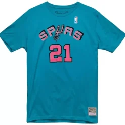 Traditional Name & Number Tee San Antonio Spurs 2014-15 Tim Duncan