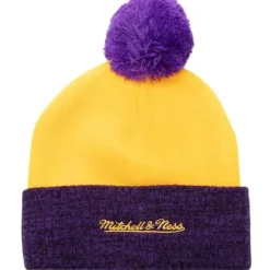 Two Tone Pom Beanie Hwc Los Angeles Lakers