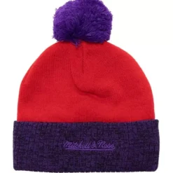 Two Tone Pom Beanie Hwc Toronto Raptors
