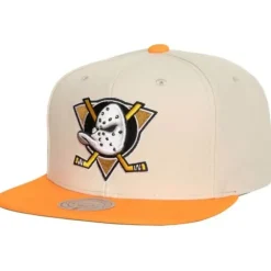 Vintage Cream Snapback Anaheim Ducks