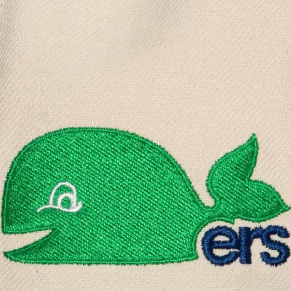 Vintage Cream Snapback Hartford Whalers