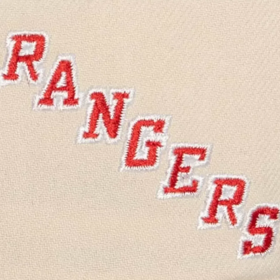 Vintage Cream Snapback New York Rangers