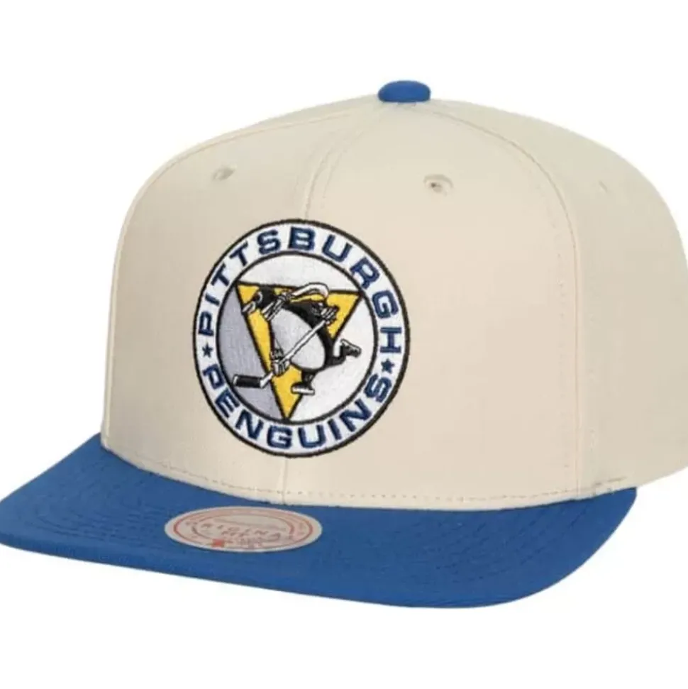Vintage Cream Snapback Pittsburgh Penguins