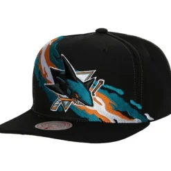 Vintage Paintbrush Snapback San Jose Sharks
