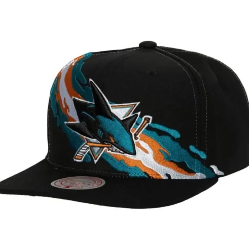 Vintage Paintbrush Snapback San Jose Sharks