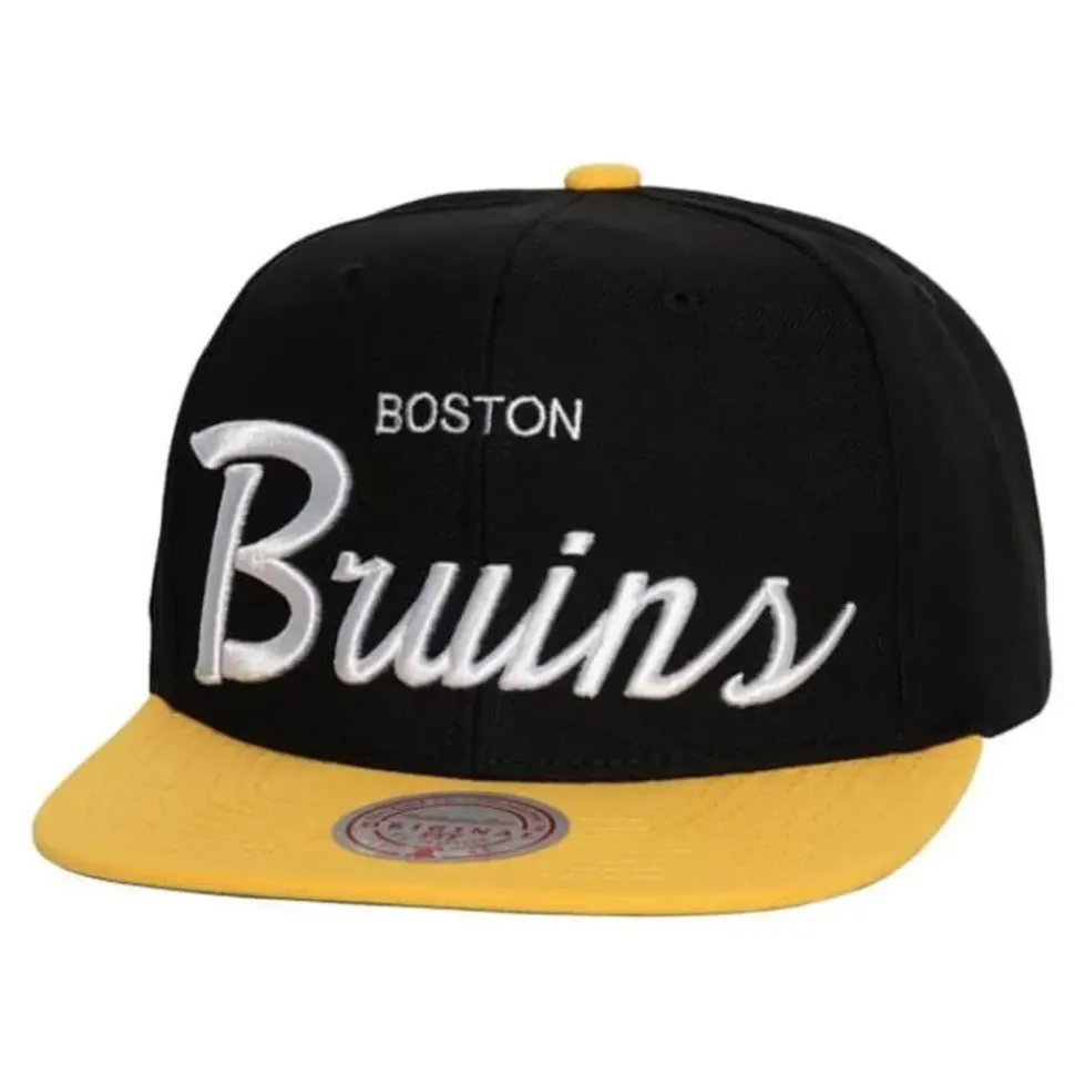Vintage Script Snapback Boston Bruins