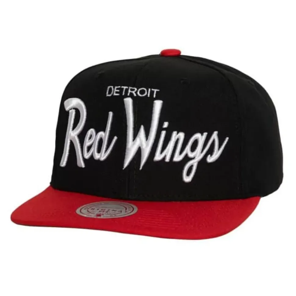 Vintage Script Snapback Detroit Red Wings