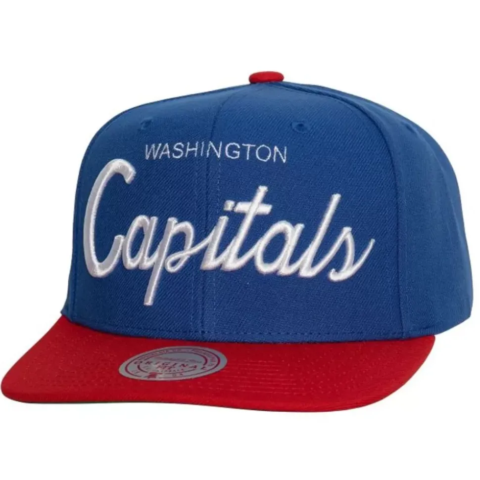 Vintage Script Snapback Washington Capitals