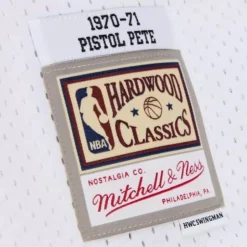 White Swingman Pete Maravich Atlanta Hawks 1970-71 Jersey