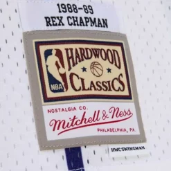 White Swingman Rex Chapman Charlotte Hornets 1988-89 Jersey