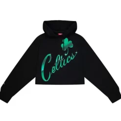 Womens Big Face 4.0 Crop Hoodie Boston Celtics