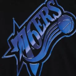 Womens Big Face 4.0 Crop Hoodie Philadelphia 76Ers