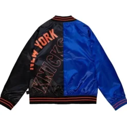 Womens Big Face Satin Jacket 5.0 New York Knicks