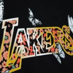 Womens Floral Ss Top Los Angeles Lakers