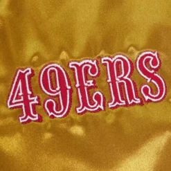 Womens Lightweight Satin Jacket San Francisco 49Ers