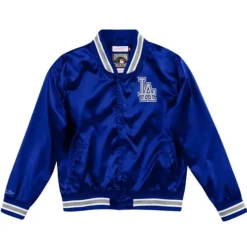 Women'S Lightweight Satin Jacket Los Angeles Dodgers
