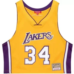 Womens N&N Crop Tank Los Angeles Lakers 1999 Shaquille O'Neal