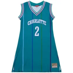 Womens N&N Jersey Dress Charlotte Hornets 1992 Larry Johnson