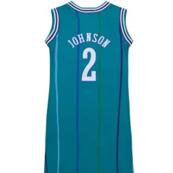Womens N&N Jersey Dress Charlotte Hornets 1992 Larry Johnson
