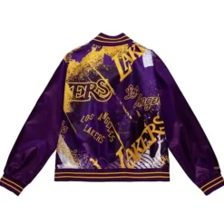 Womens Satin Jacket 3.0 Los Angeles Lakers