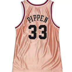 Womens 75Th Anniversary Rose Gold Swingman Scottie Pippen Chicago Bulls 1997-98 Jersey
