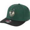 Wool 2 Tone Classic Red Snapback Milwaukee Bucks